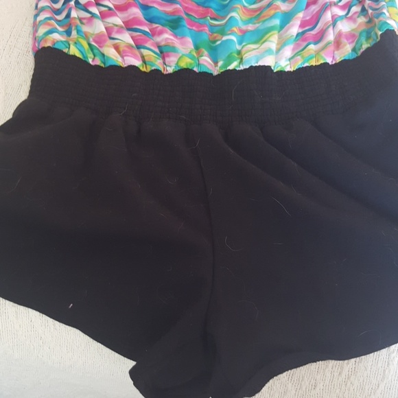 Bebe Cute Size L One-Piece Shorts Elastic - Picture 3 of 6